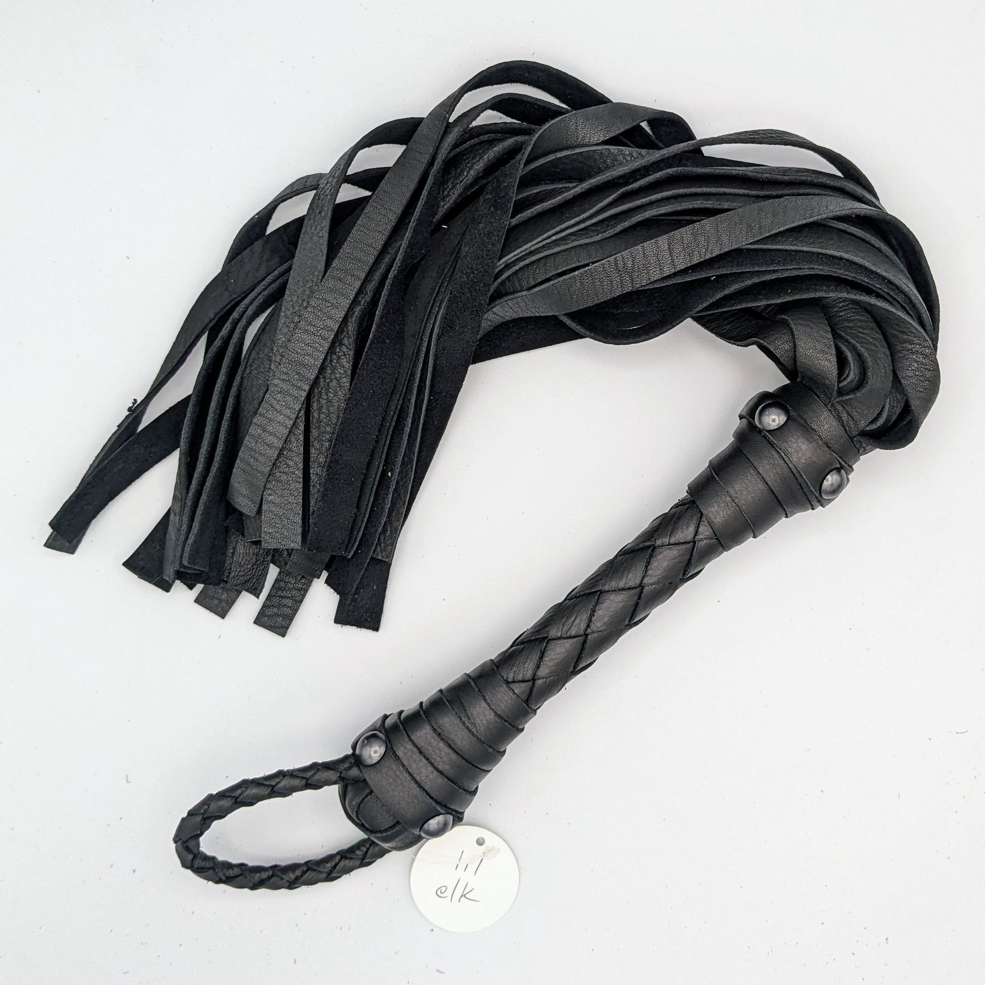 Buckskin Leather Flogger - Elk & Deer - soft leather - Custom to Order