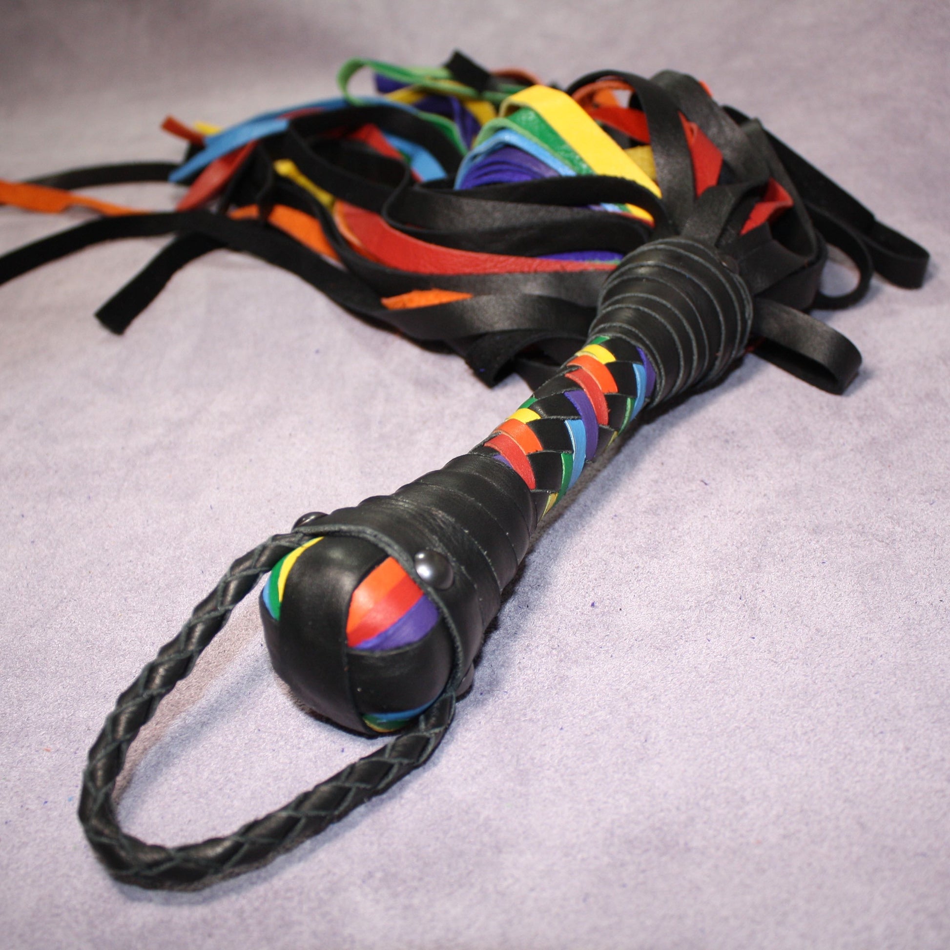 Rainbow Flogger &  Pride Floggers – Single or Florentine