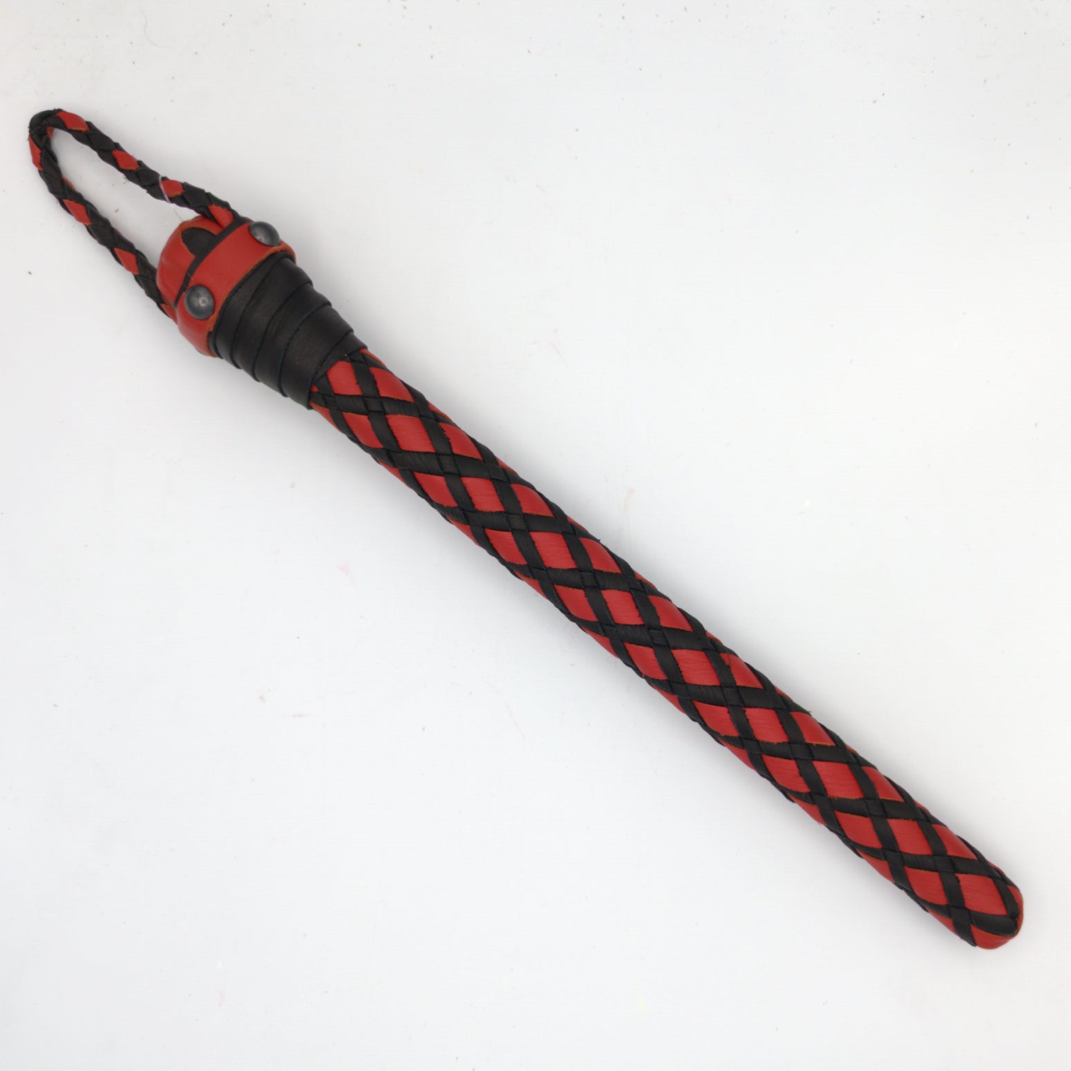 BraidJack! - Braided Leather Thumper - Braided Leather Paddle