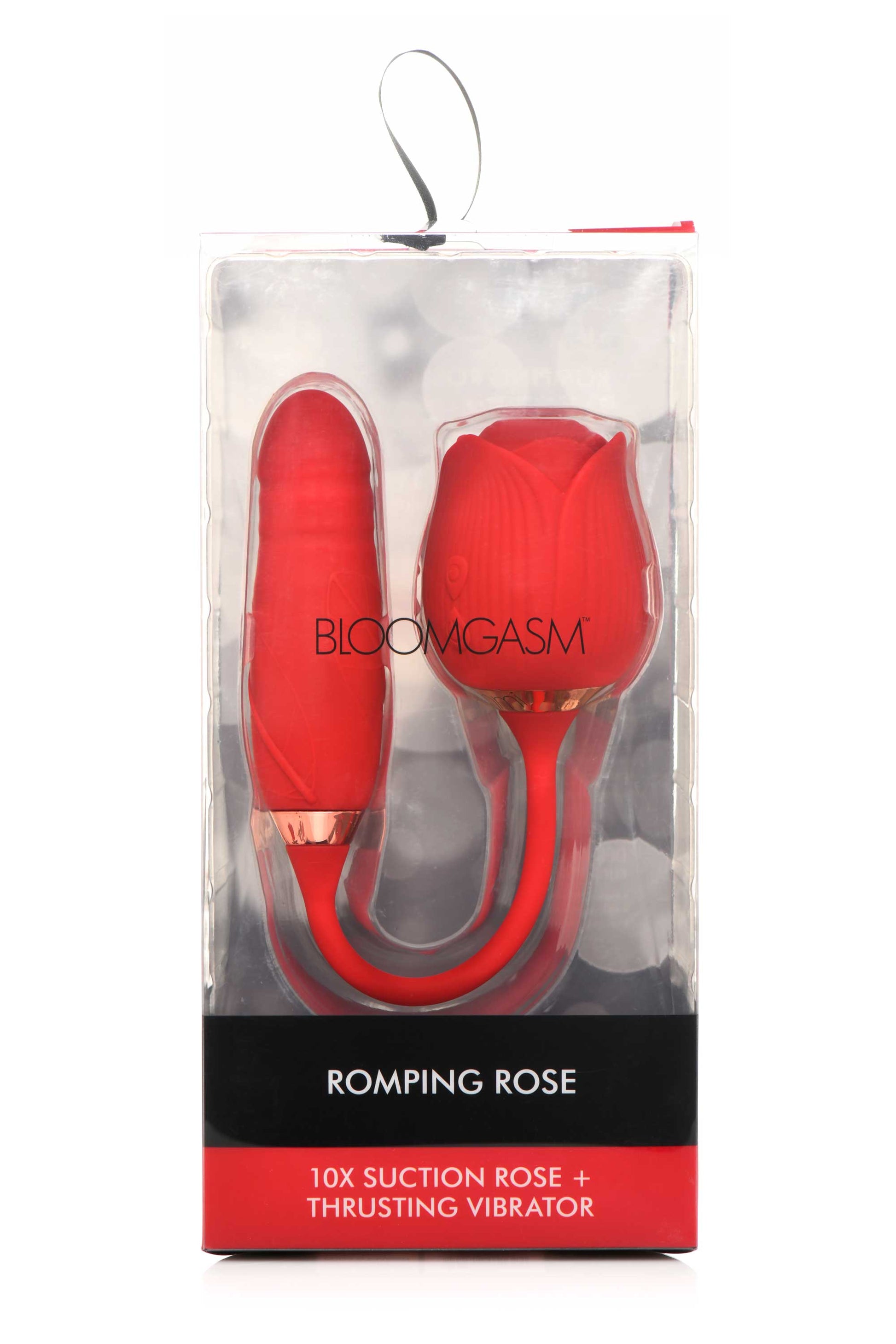 Bloomgasm Romping Rose Suction and Thrusting Vibrator