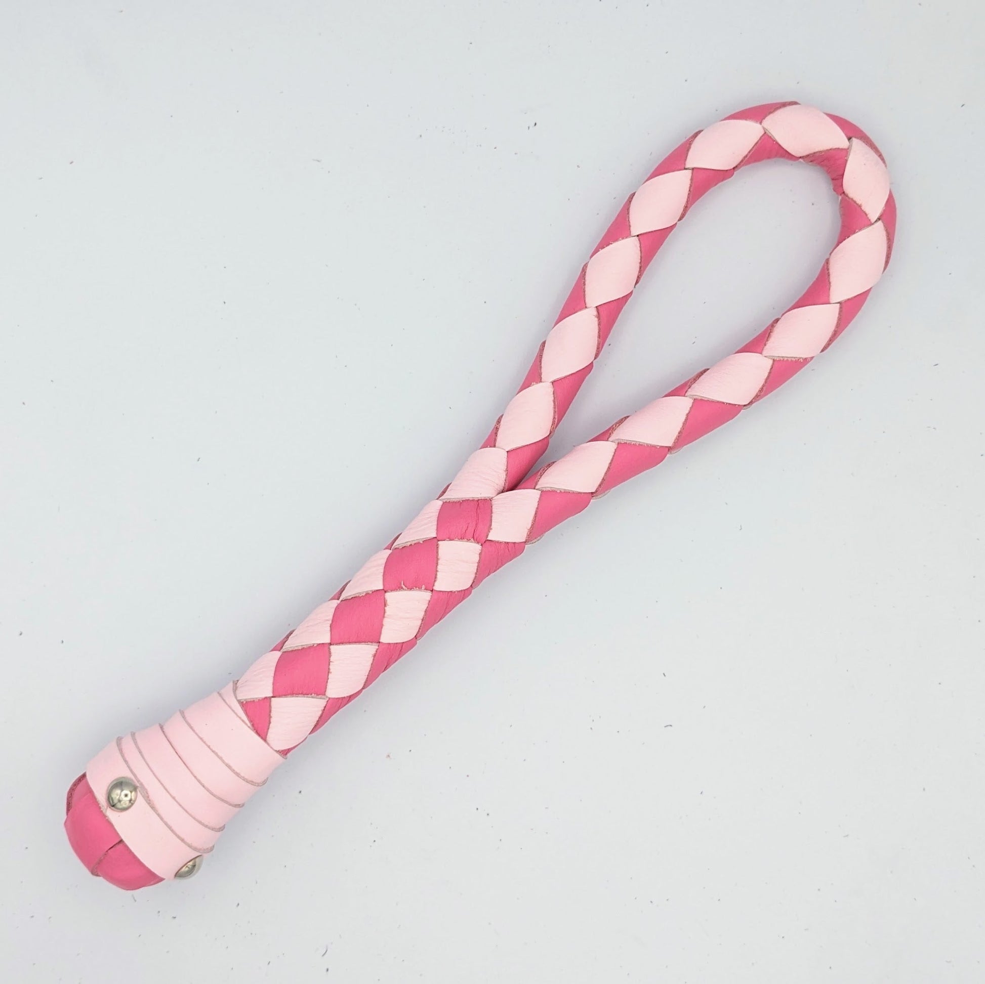 Braided Loop Cable Slapper  - Braided Leather paddle