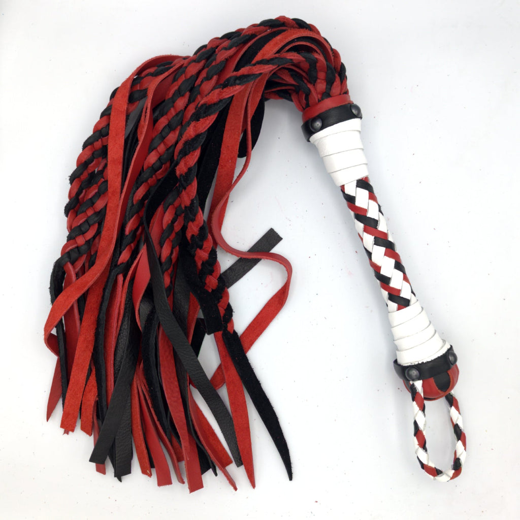 Squid Cat Flogger! - Hybrid Braided Leather Flogger