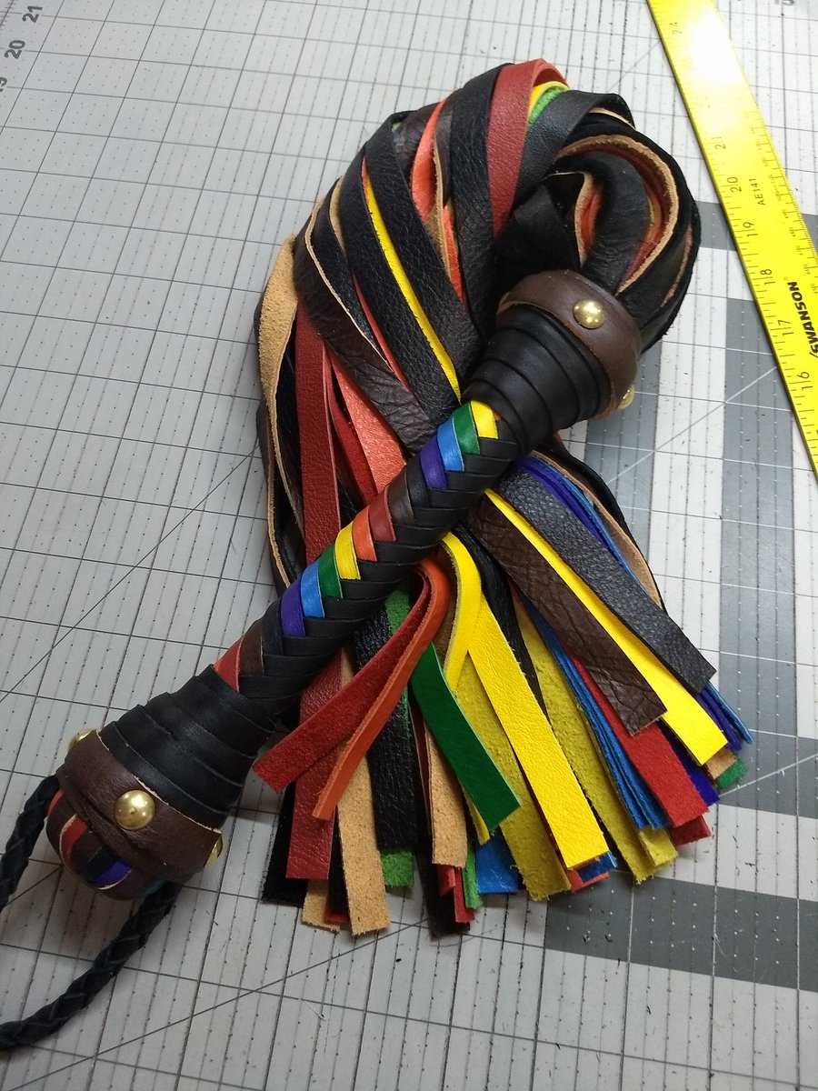 Rainbow Flogger &  Pride Floggers – Single or Florentine