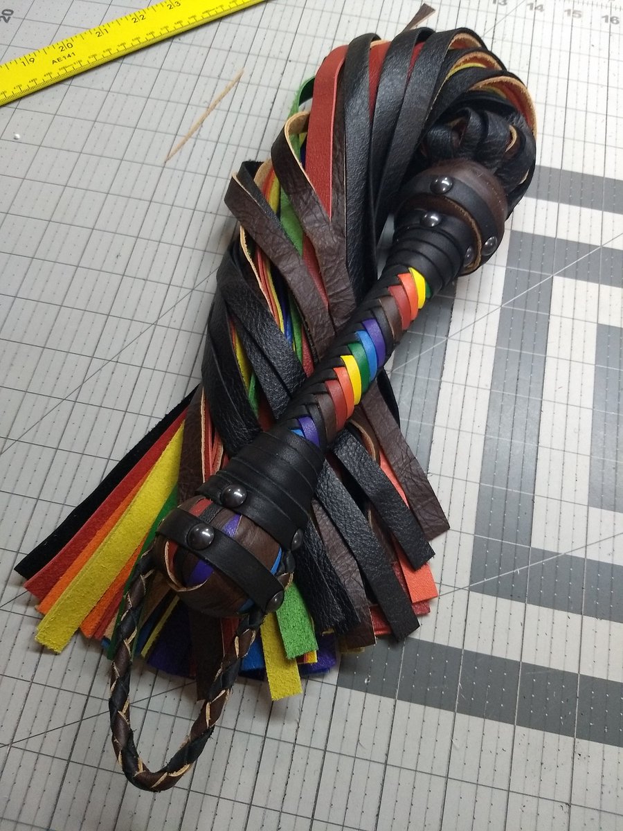 Rainbow Flogger &  Pride Floggers – Single or Florentine