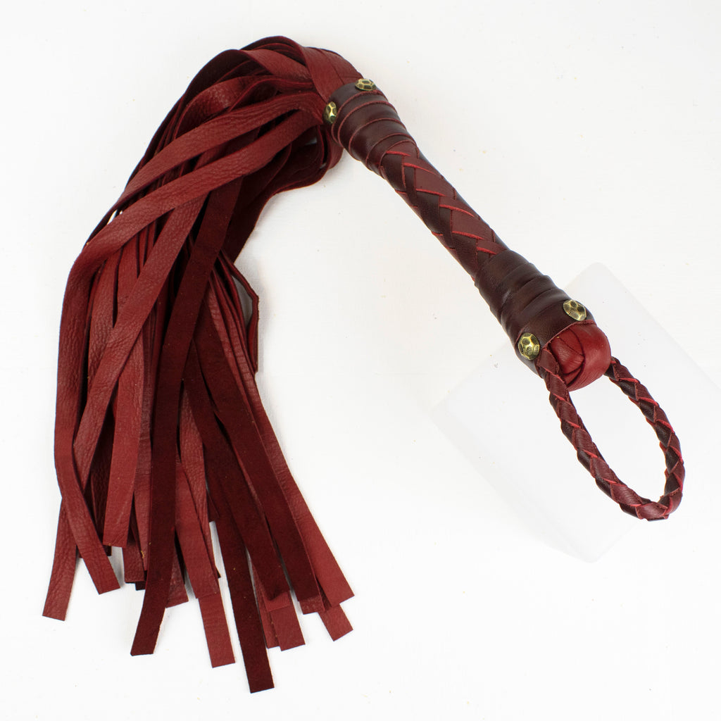 Buckskin Leather Flogger - Elk & Deer - soft leather - Custom to Order