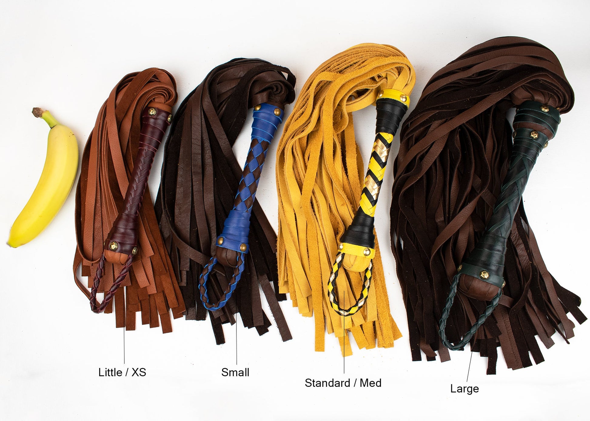 Buckskin Leather Flogger - Elk & Deer - soft leather - Custom to Order