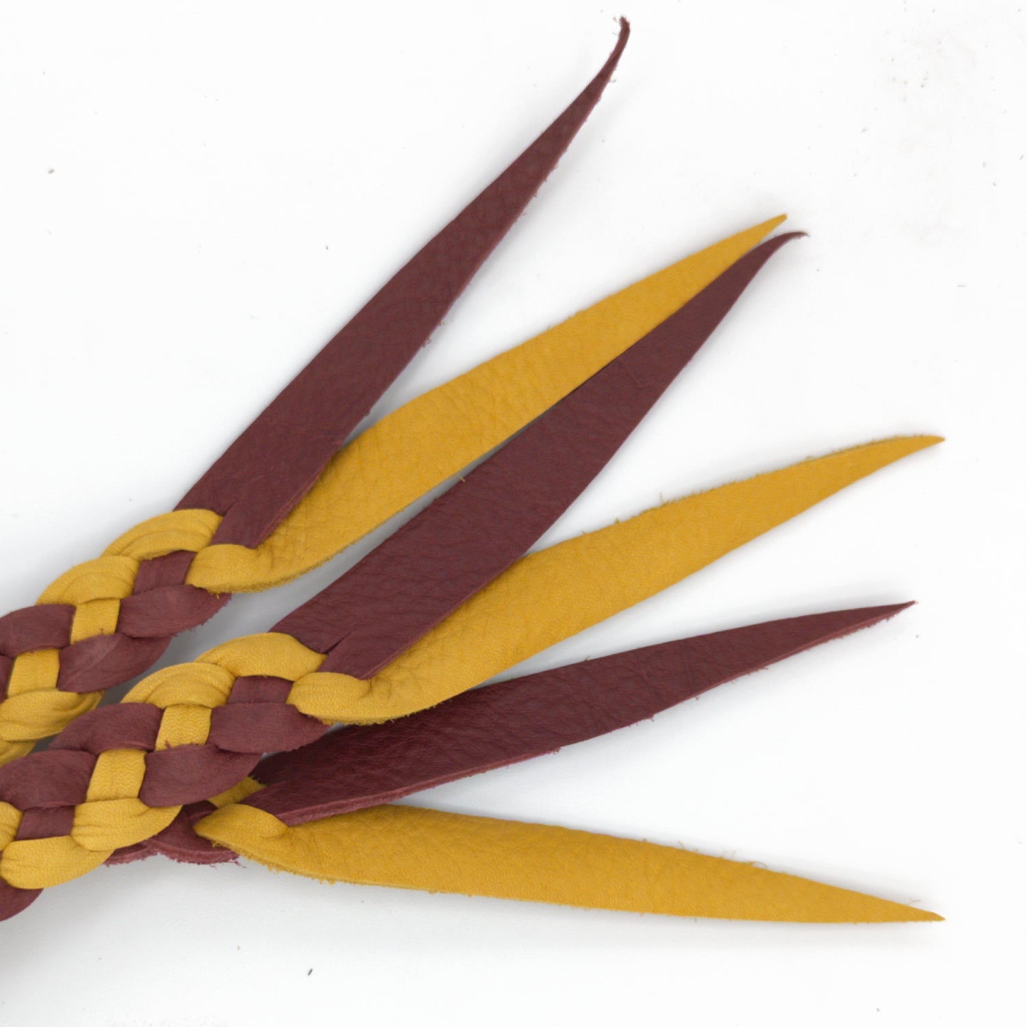 Flat Braided Cat-o-Nine Style Bullhide Leather Flogger - Custom Braided Flogger