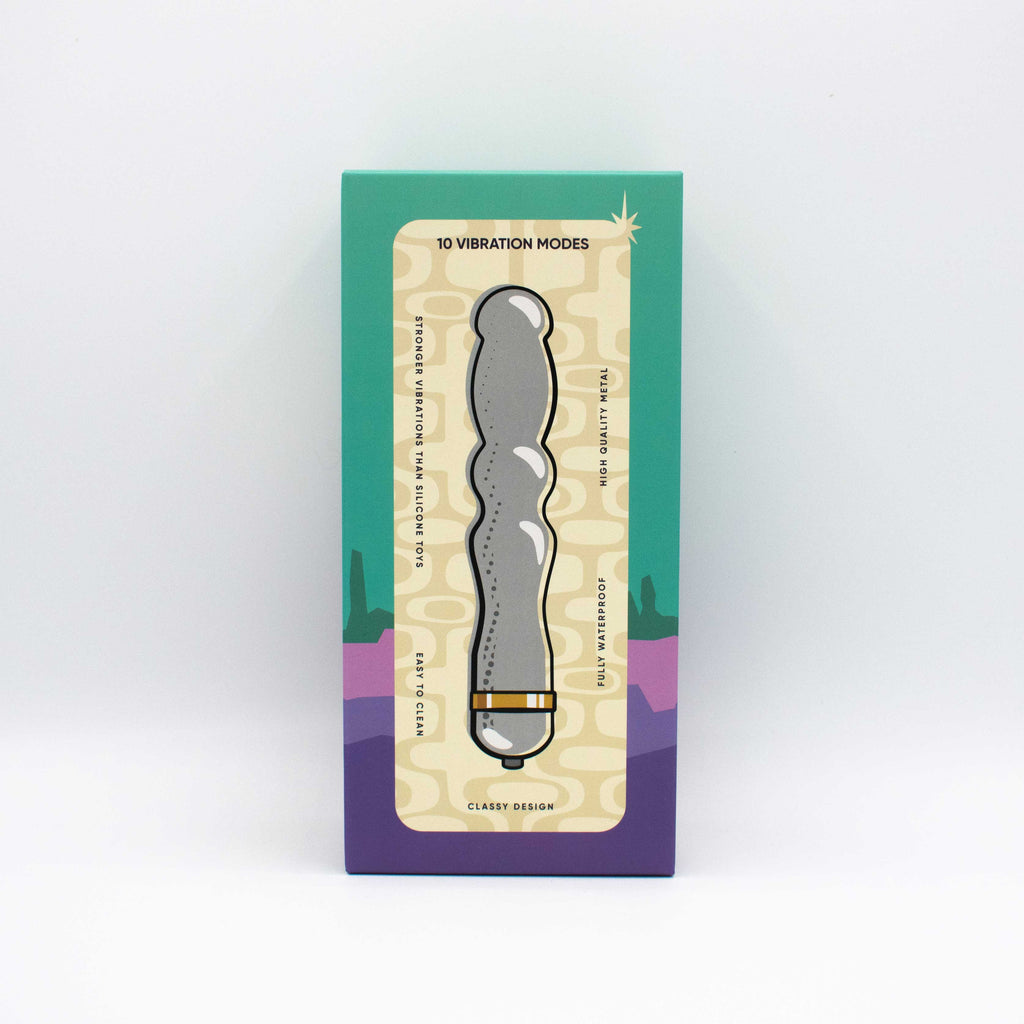 Hidden Treasure Metal Vibrator Dildo