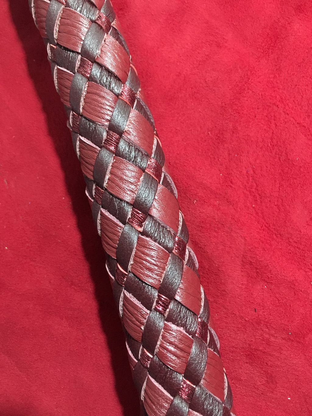 BraidJack! - Braided Leather Thumper - Braided Leather Paddle