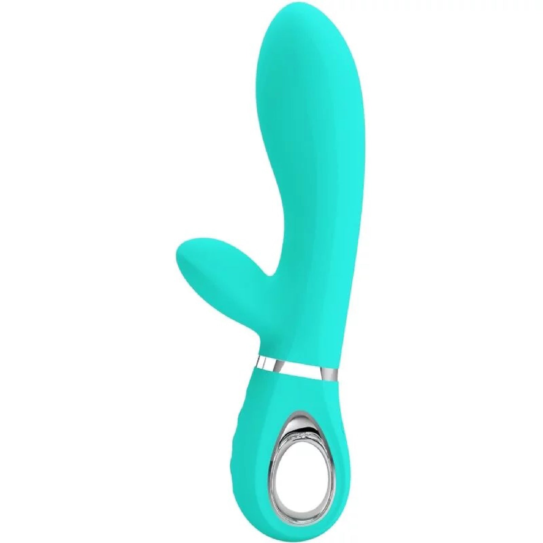 "Thomas Super Soft Silicone Rabbit Vibrator - Turquoise BI-014621-4"