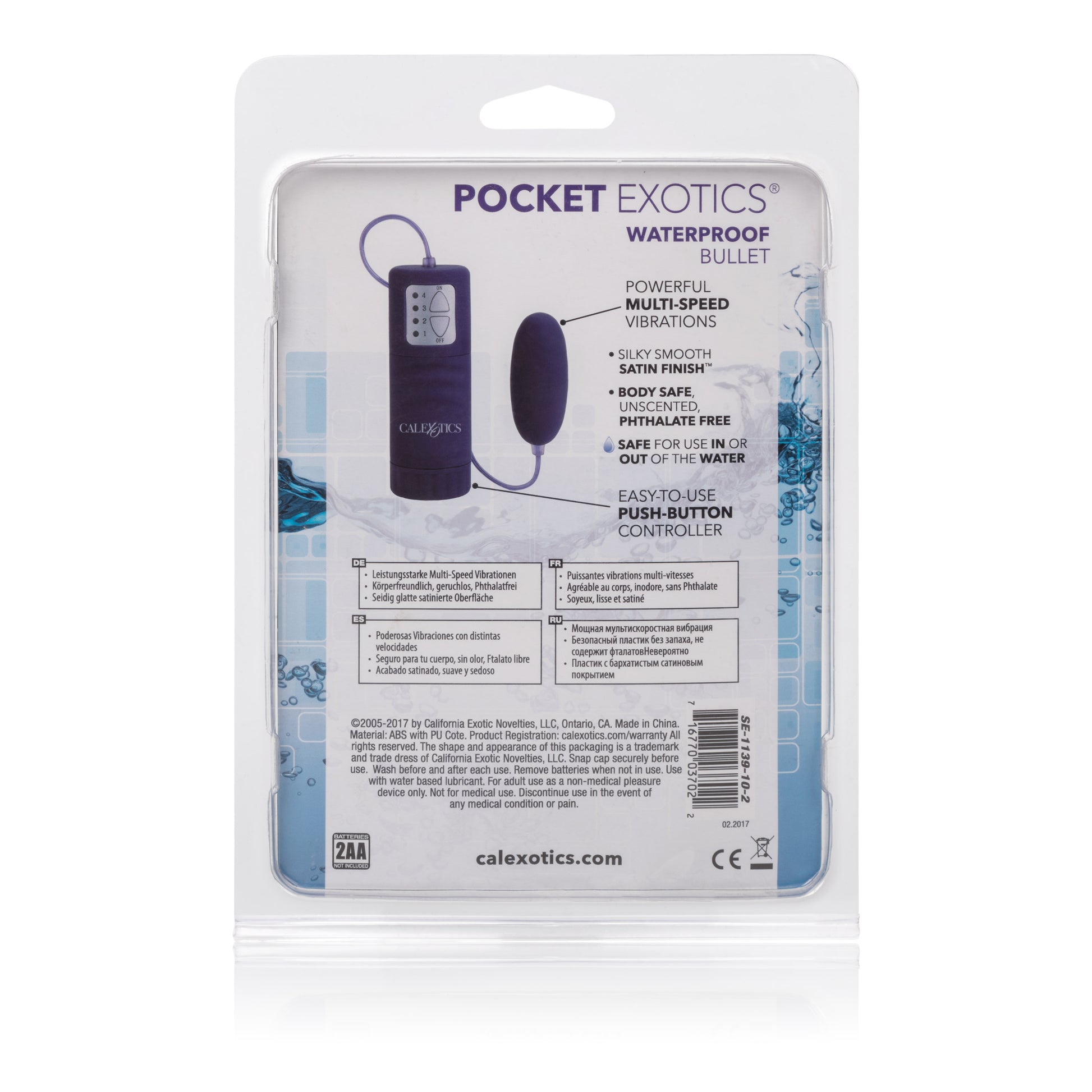 "Waterproof Pocket Exotics Waterproof Bullet - Purple SE1139102"