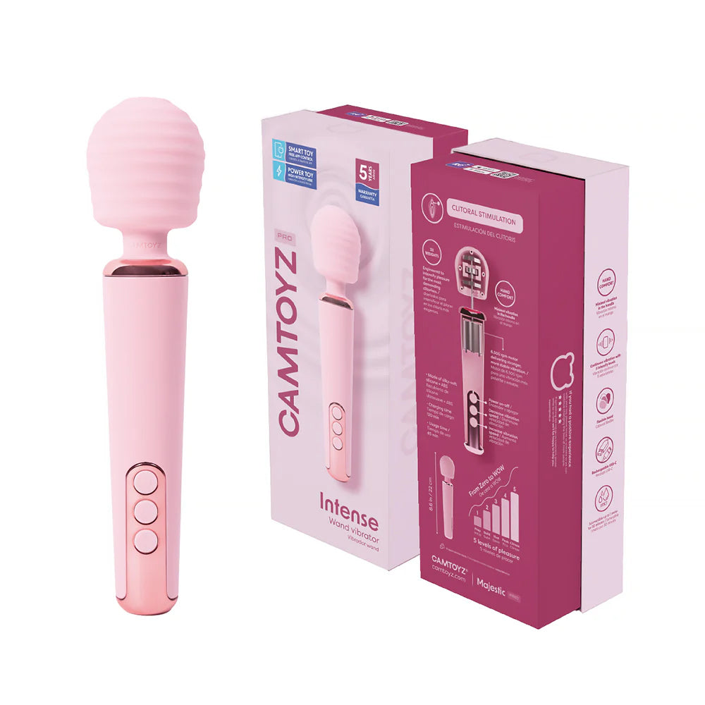 "Intense Camtoyz Wand Vibrator With App - Pink CT-JVB-1139I"