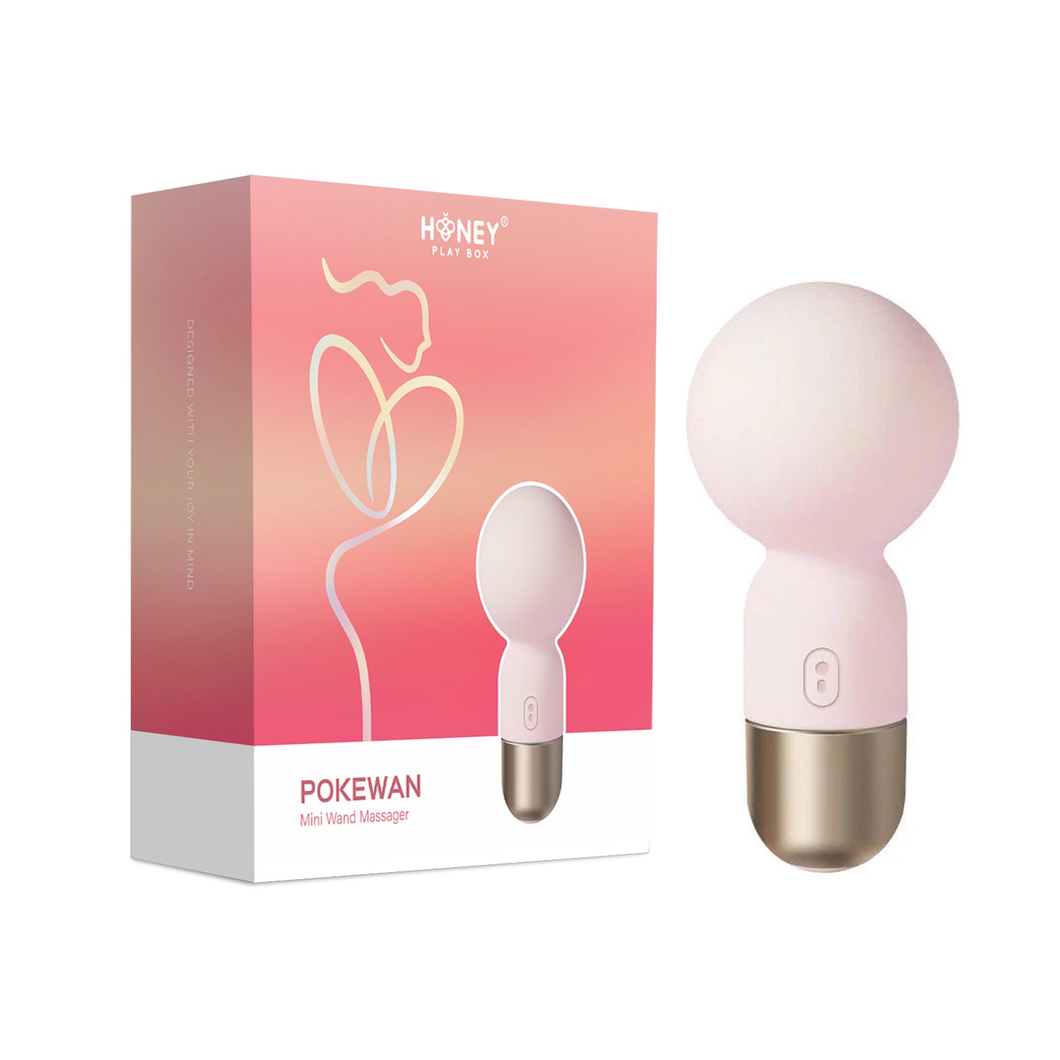 Pokewan Pocket Mini Vibrating Wand Massager
