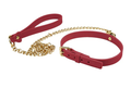 "Temptasia Ardor - Collar and Leash - Red BL-55548"