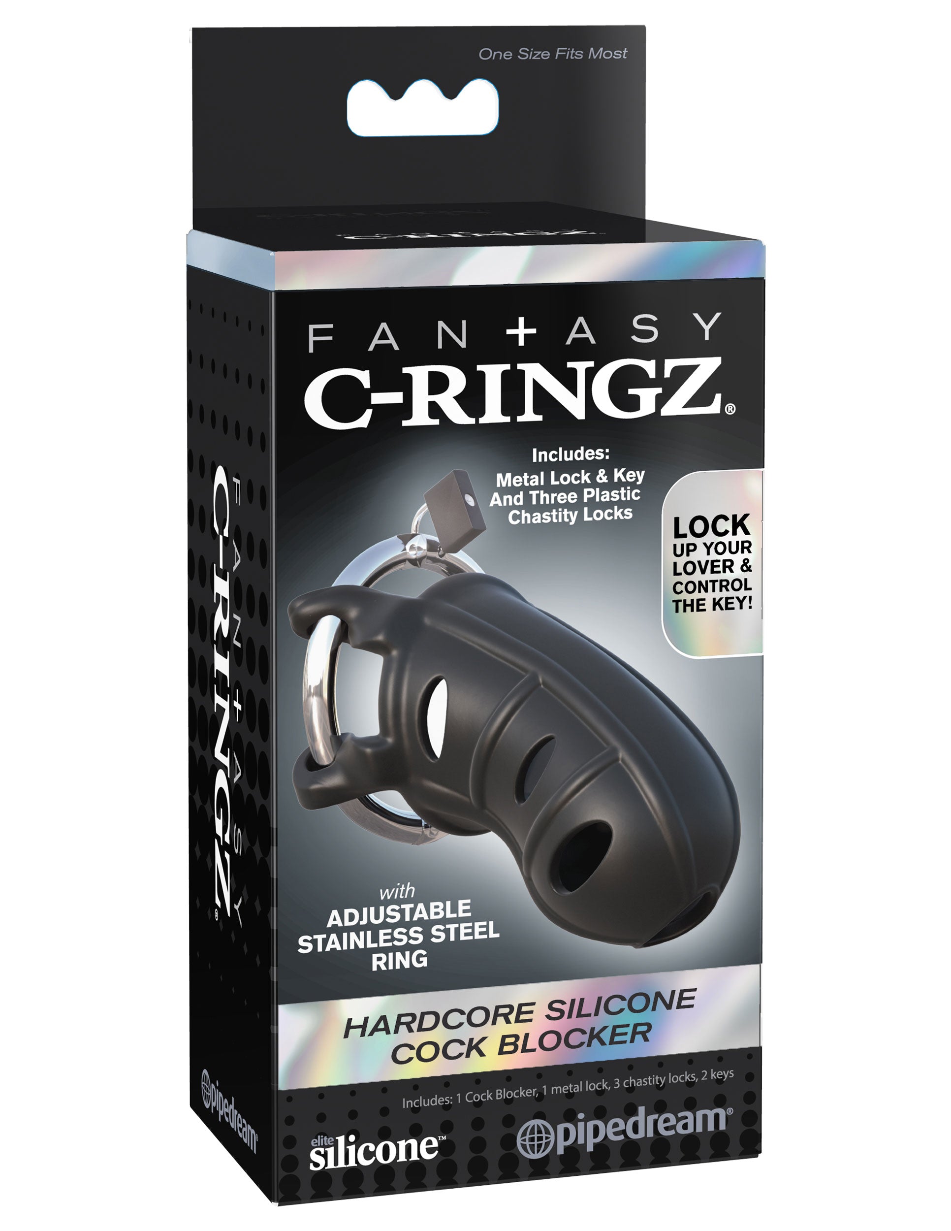 "Fantasy C-Ringz Hardcore Silicone Cock Blocker PD5928-23"