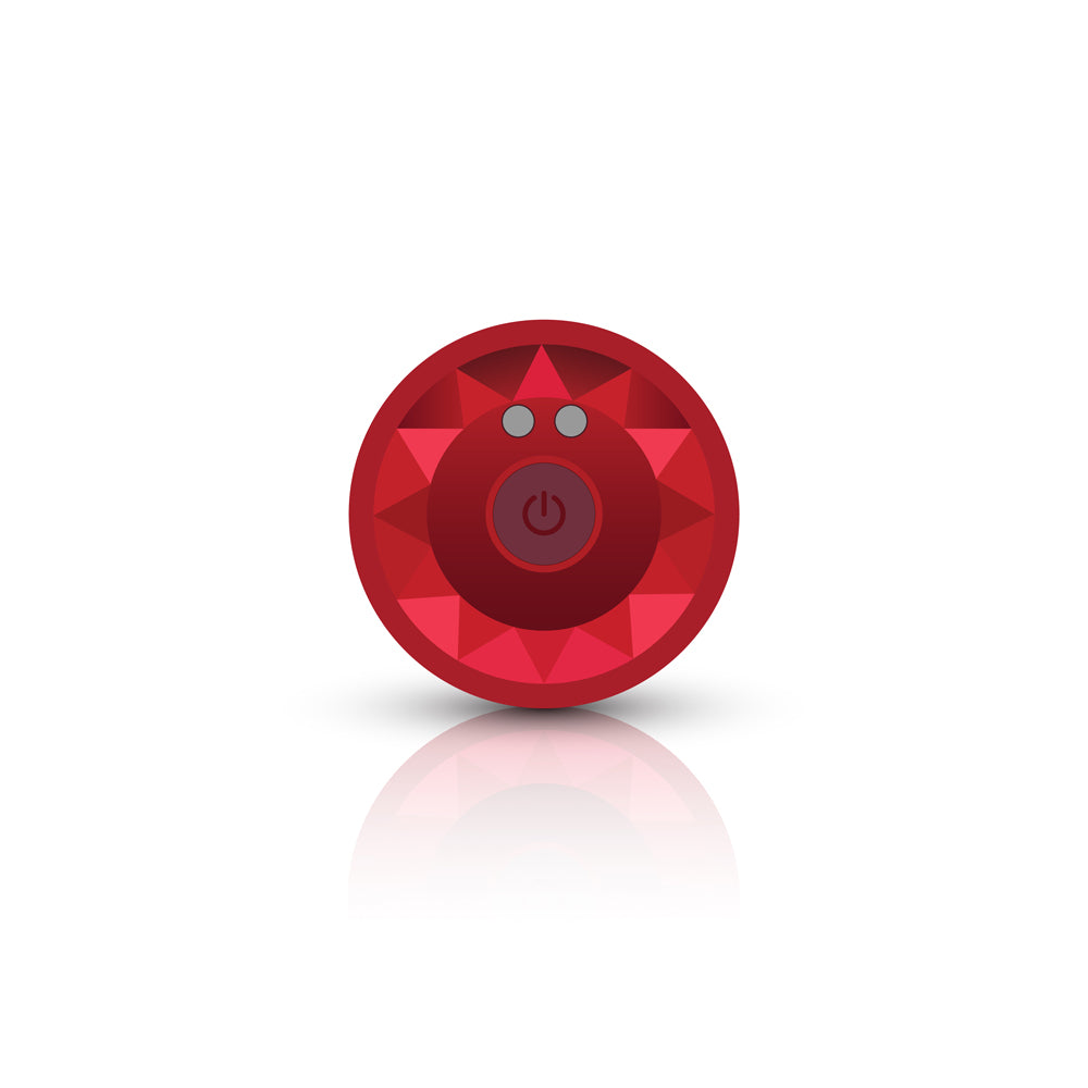 Vibrating Red Metal Remote Plug - Small