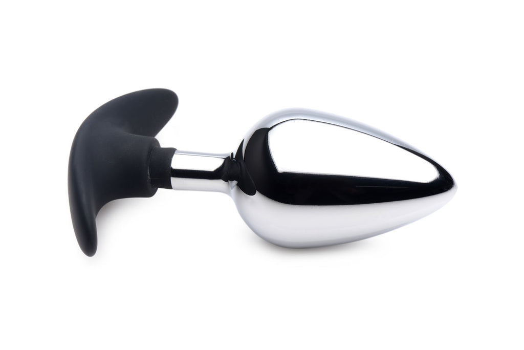 Dark Invader Metal and Silicone Anal Plug - Large