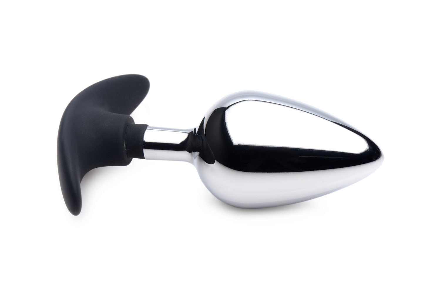 Dark Invader Metal and Silicone Anal Plug - Large