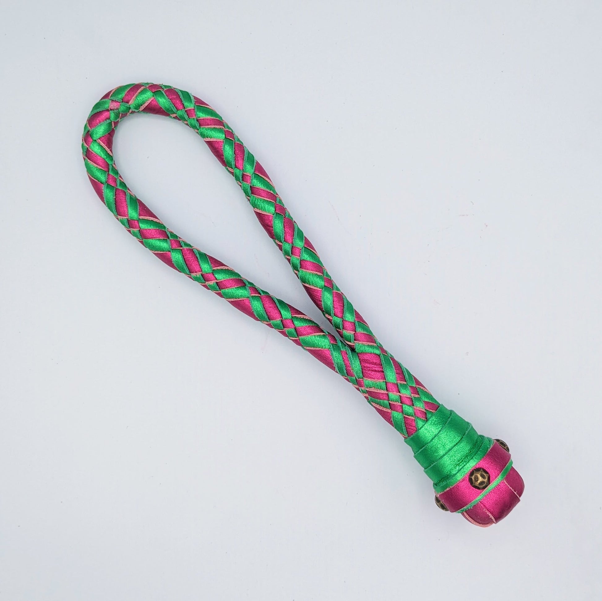 Braided Loop Cable Slapper  - Braided Leather paddle