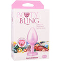 Booty Bling Metal Heart Plug - Medium - Pink