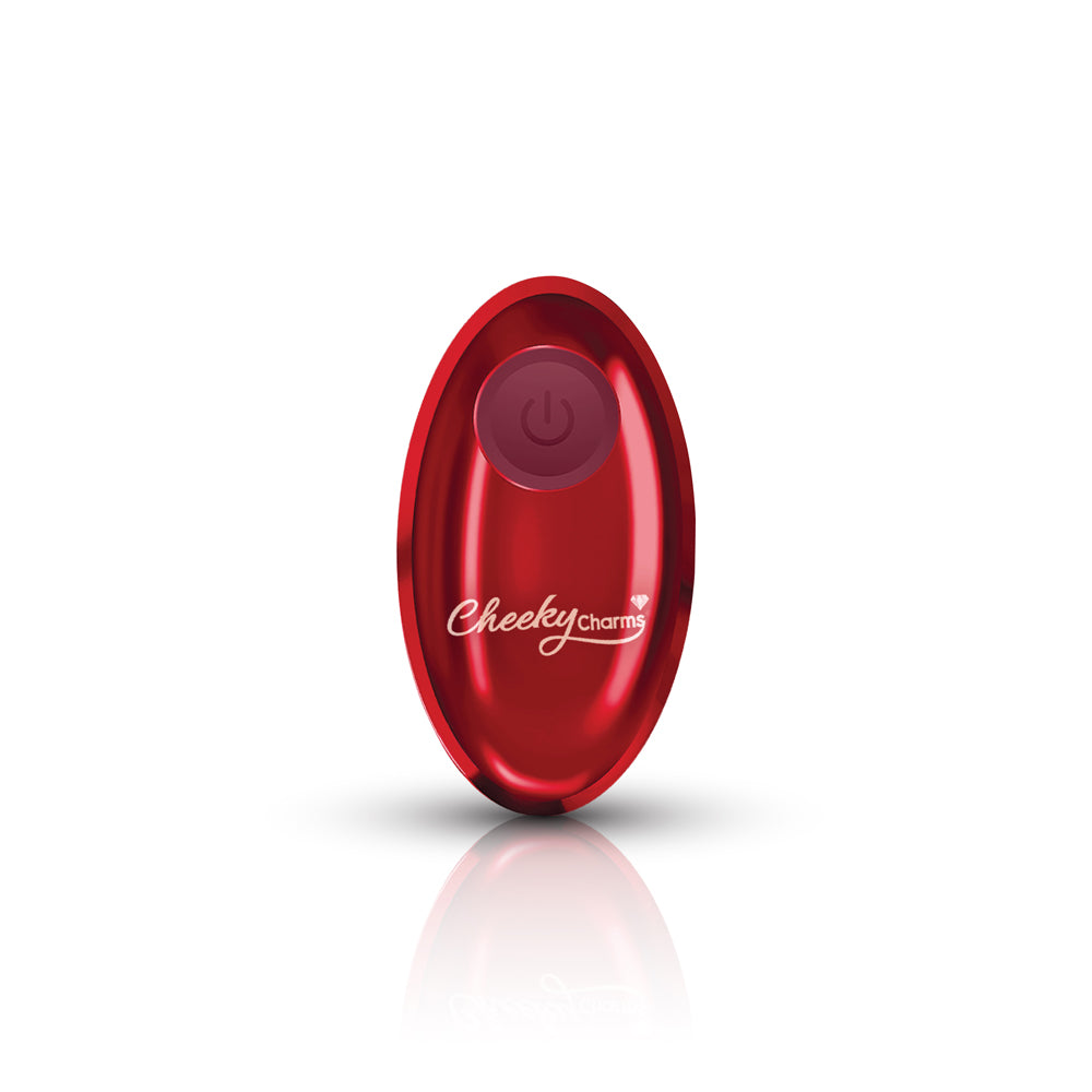 Vibrating Red Metal Remote Plug - Small