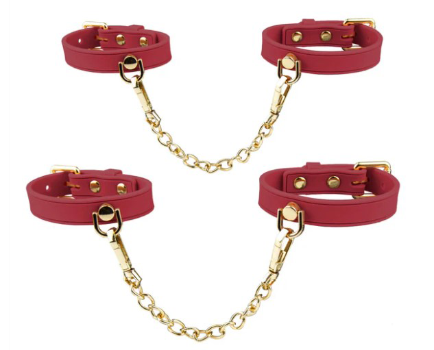 "Temptasia Ardor Wrist and Ankle Restraints Red BL-55528"
